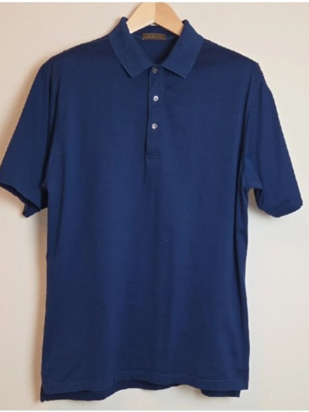 J.HILBURN Shirt Mens LT Country Club Fit Polo Golf Performance Pique Blue